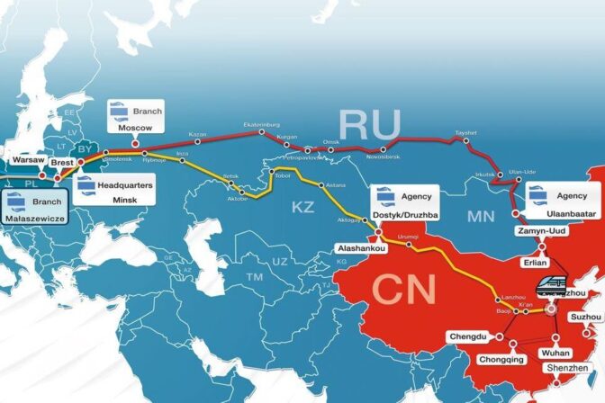 Train from China to Poland